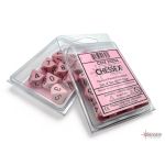 CHX 25264 Opaque Pastel Pink/black Set of Ten d10s