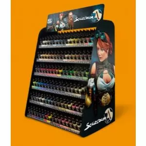 Vallejo Game Colour - Complete Range Display (Stand with Paints
