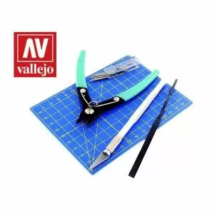 Vallejo Hobby Tools - 9pc Plastic Modelling Tool set width=