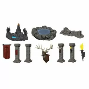 WizKids Deep Cuts Unpainted Miniatures Pools and Pillars