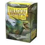Sleeves - Dragon Shield - Box 100 - Olive MATTE