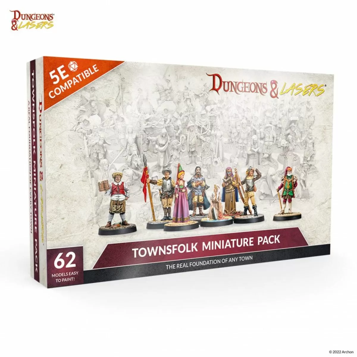 29 Heroic Townsfolk Fantasy Miniatures Set for DND Miniatures