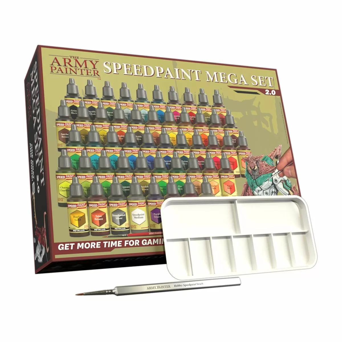 The Army Painter Gamemaster Miniature Paint Brushes - Model Paint Brushes for Miniature Painting - Acrylic Paint Brush Set with Bonus Item for